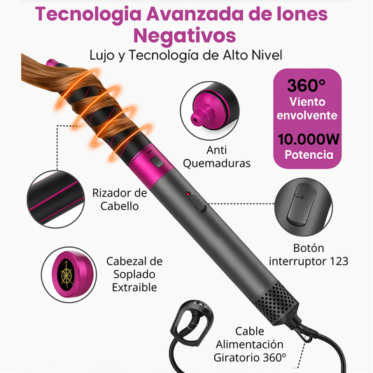 Cepilllo Secador 5 en 1